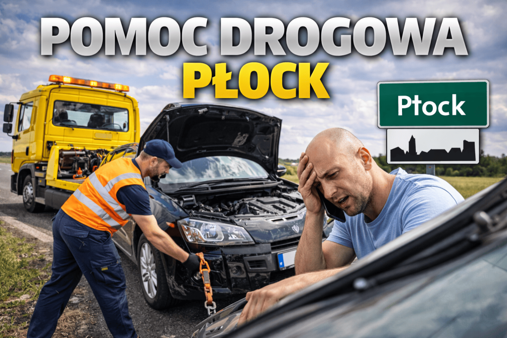 mobilny mechanik płock, pomoc drogowa płock, laweta płock
