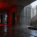 Pracownicy na budowie schrony w Polsce podczas betonowania, ilustrujący znaczenie pracy zespołowej cieśli, zbrojarza i